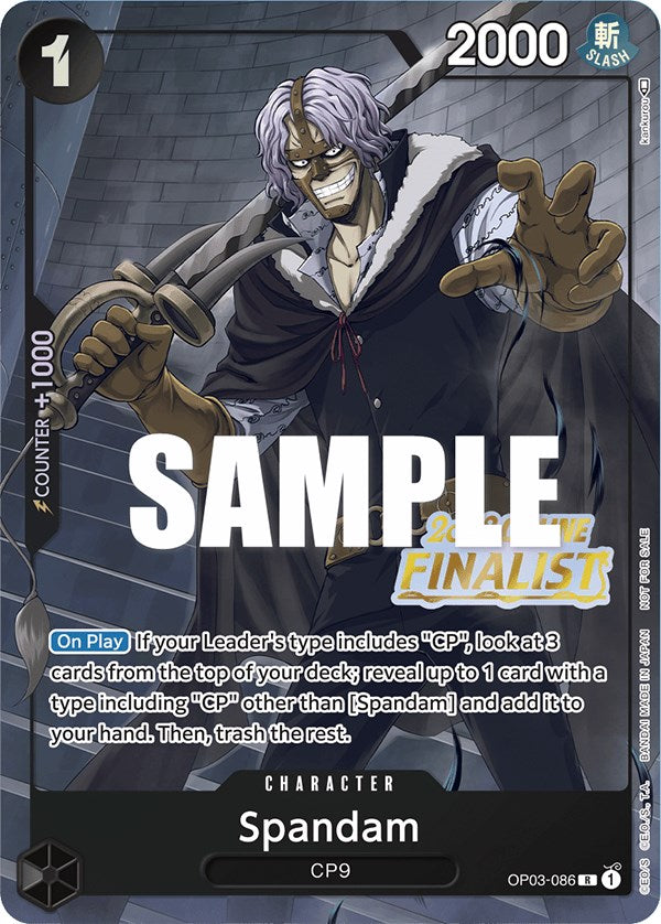 Spandam (Online Regional 2023) [Finalist] [One Piece Promotion Cards] | A1Comics