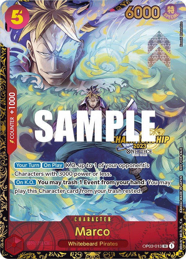 Marco (Championship 2023) [One Piece Promotion Cards] | A1Comics