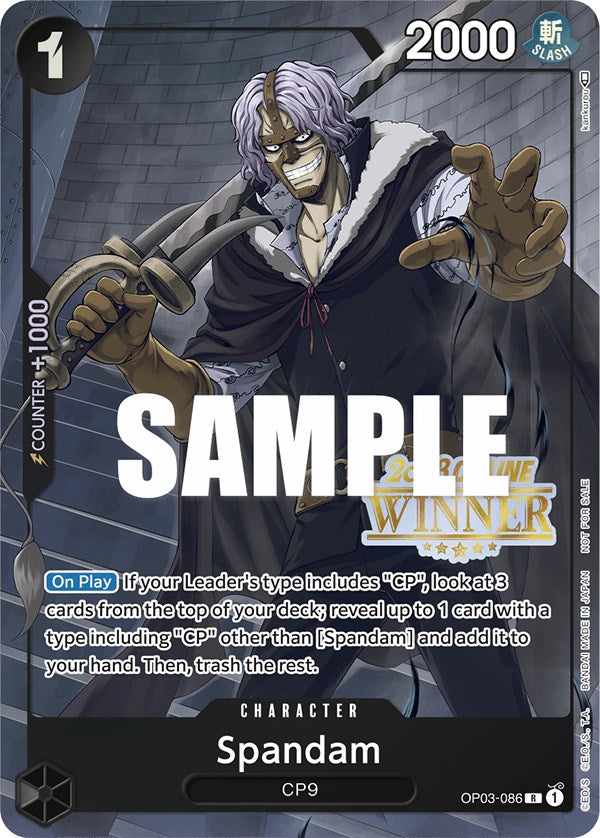 Spandam (Online Regional 2023) [Winner] [One Piece Promotion Cards] | A1Comics