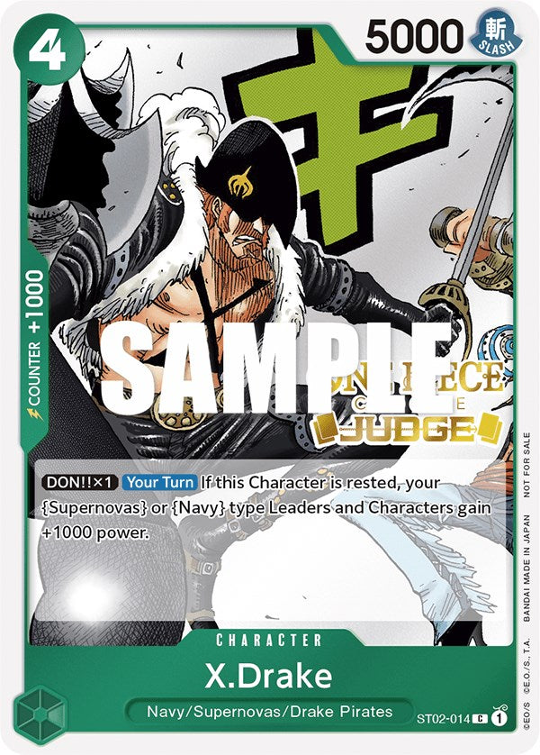 X.Drake (Judge Pack Vol. 2) [One Piece Promotion Cards] | A1Comics