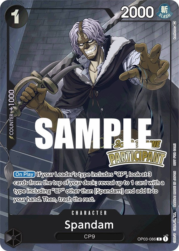 Spandam (Offline Regional 2023) [Participant] [One Piece Promotion Cards] | A1Comics