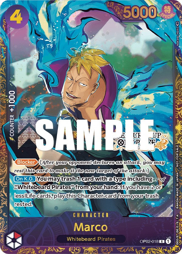 Marco (Treasure Cup) [One Piece Promotion Cards] | A1Comics