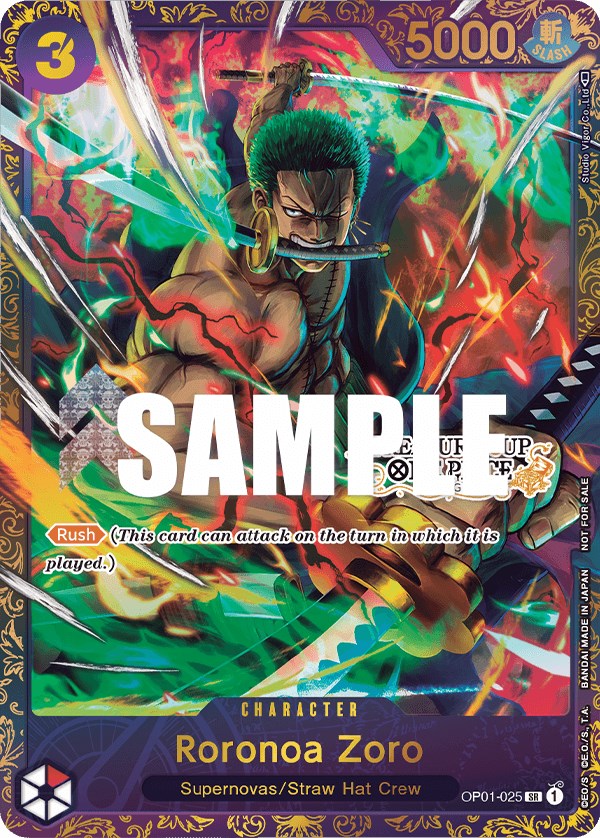 Roronoa Zoro (OP01-025) (Treasure Cup) [One Piece Promotion Cards] | A1Comics