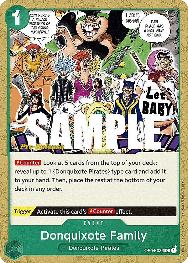 Donquixote Family [Kingdoms of Intrigue Pre-Release Cards] | A1Comics