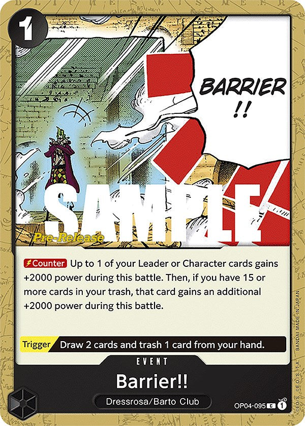 Barrier!! [Kingdoms of Intrigue Pre-Release Cards] | A1Comics