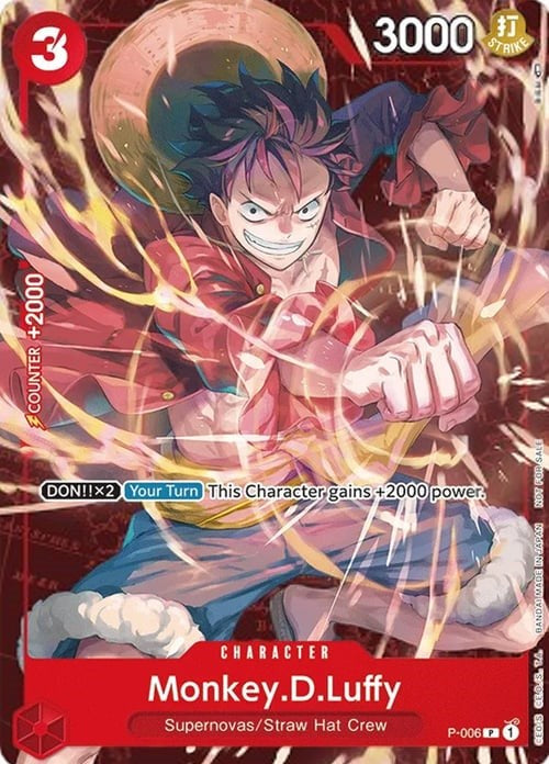 Monkey.D.Luffy (P-006) (Retail Promo) [One Piece Promotion Cards] | A1Comics