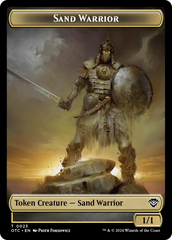 Plant // Sand Warrior Double-Sided Token [Outlaws of Thunder Junction Commander Tokens] | A1Comics