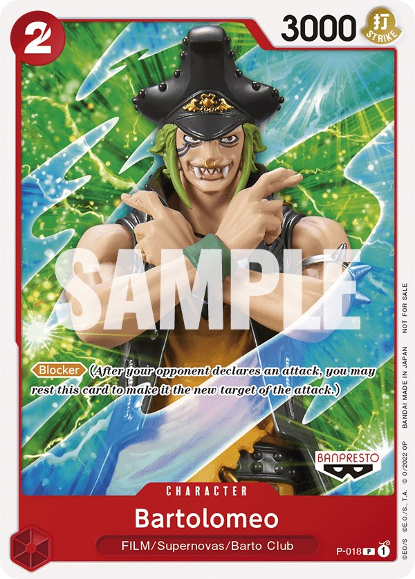 Bartolomeo (One Piece Film Red) [One Piece Promotion Cards] | A1Comics