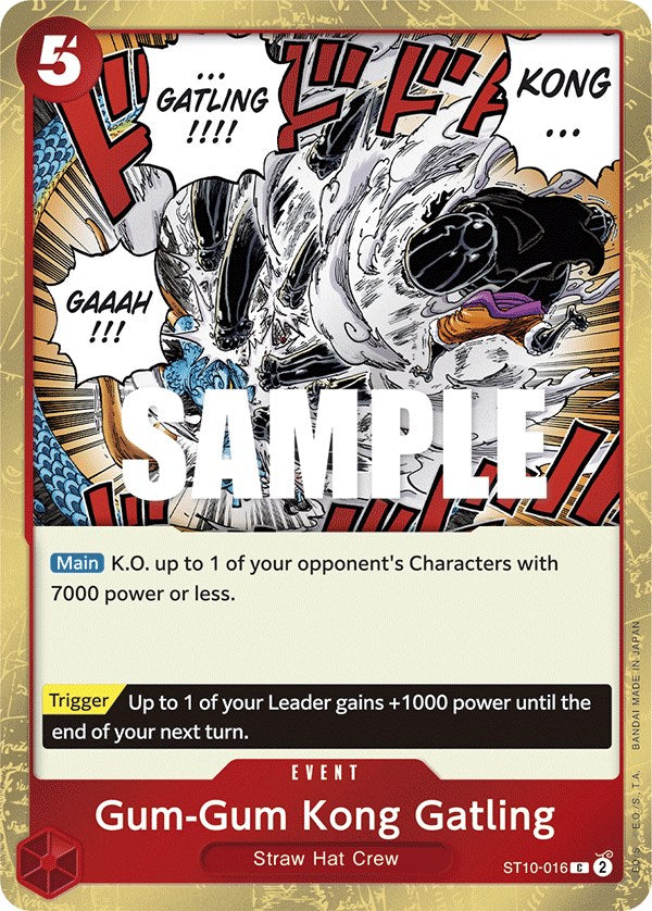 Gum-Gum Kong Gatling [Ultimate Deck - The Three Captains] | A1Comics