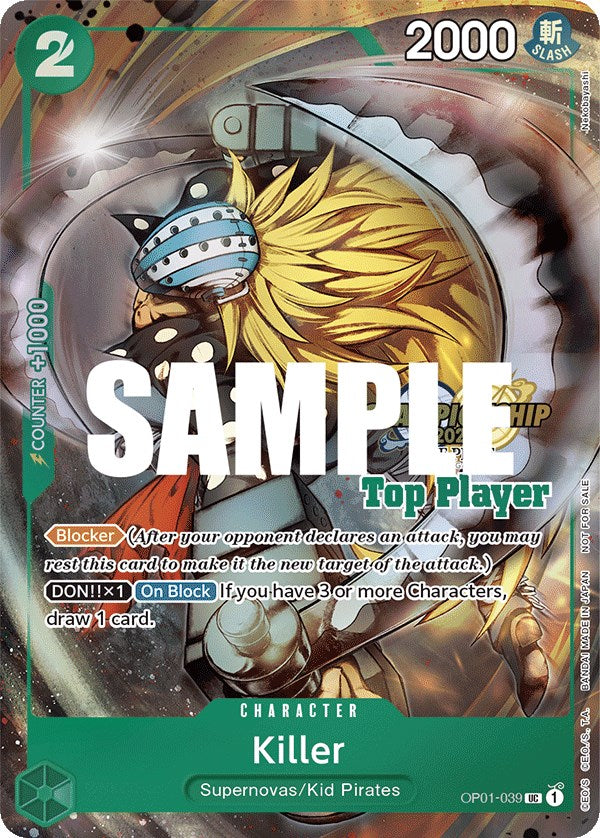 Killer (CS 2023 Top Players Pack) [One Piece Promotion Cards] | A1Comics