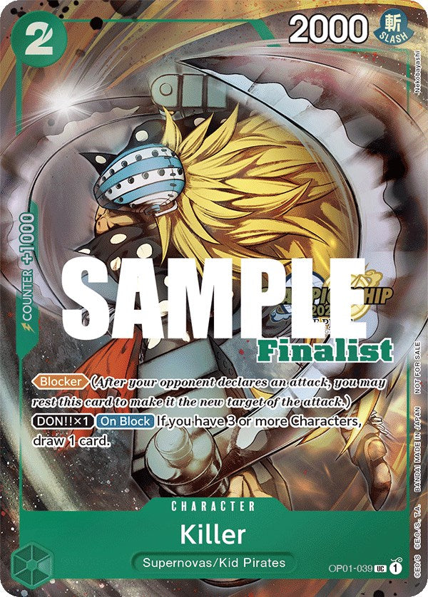 Killer (CS 2023 Top Players Pack) [Finalist] [One Piece Promotion Cards] | A1Comics