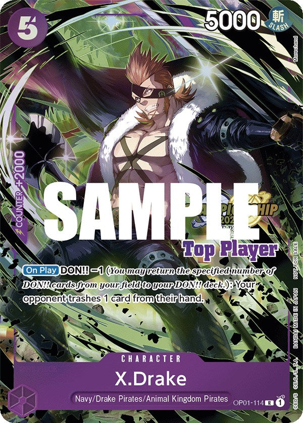 X.Drake (CS 2023 Top Players Pack) [One Piece Promotion Cards] | A1Comics