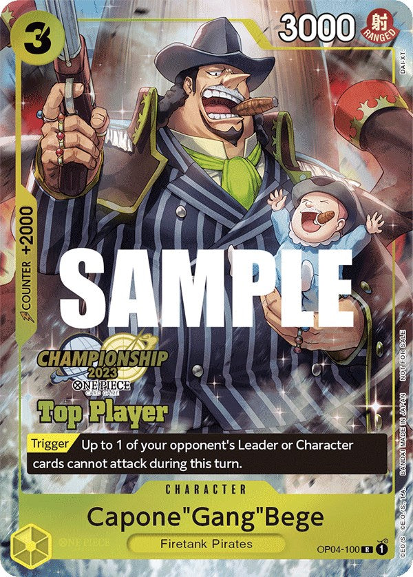 Capone"Gang"Bege (CS 2023 Top Players Pack) [One Piece Promotion Cards] | A1Comics