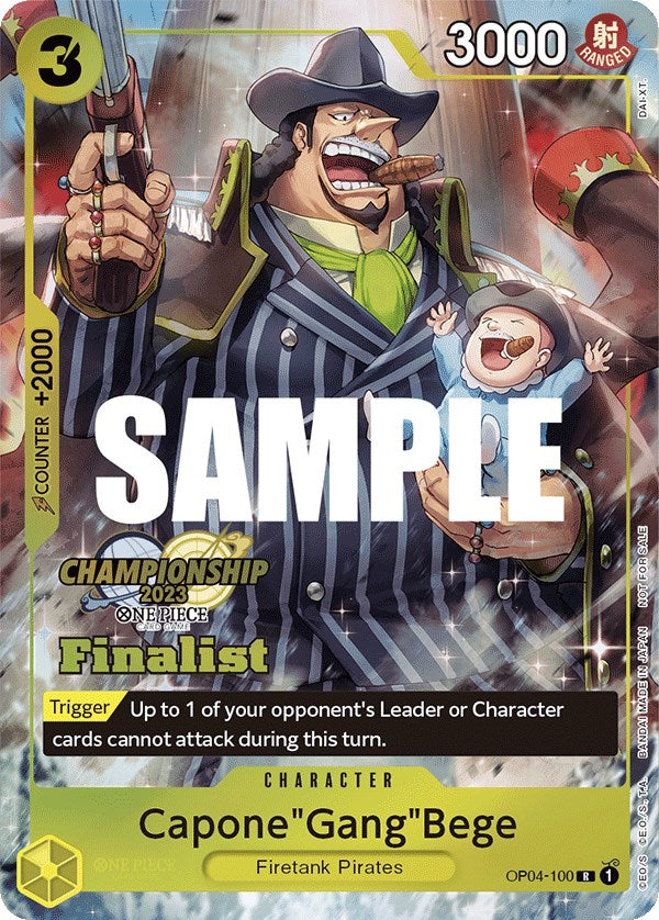 Capone"Gang"Bege (CS 2023 Top Players Pack) [Finalist] [One Piece Promotion Cards] | A1Comics