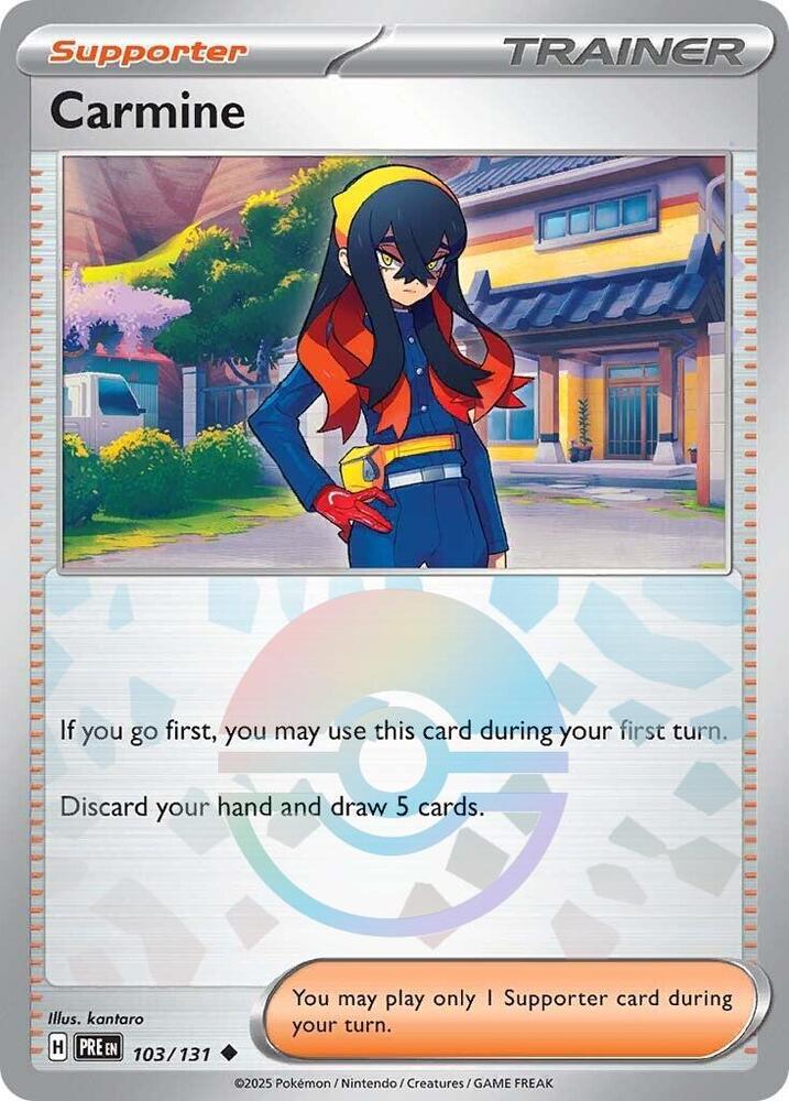 Carmine (103/131) (Poke Ball Pattern) [Scarlet & Violet: Prismatic Evolutions] | A1Comics