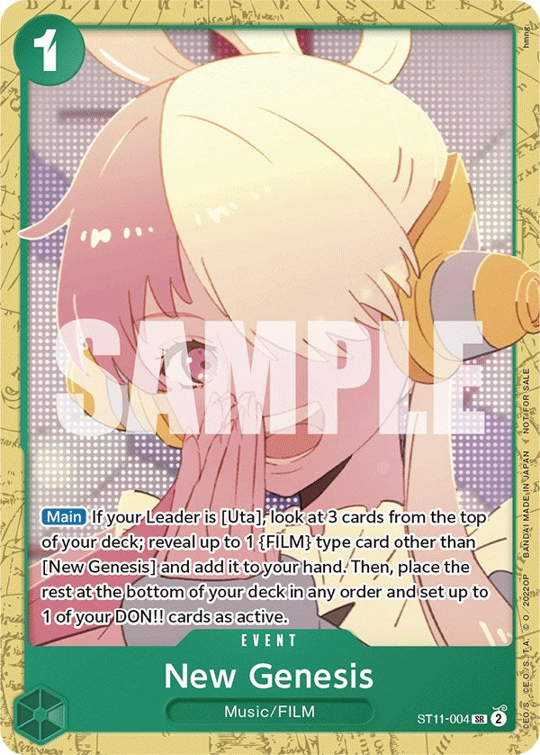 New Genesis (Starter Deck 11: Uta Deck Battle) [One Piece Promotion Cards] | A1Comics