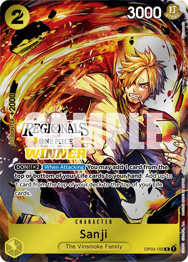 Sanji (Online Regional 2024) [Winner] [One Piece Promotion Cards] | A1Comics