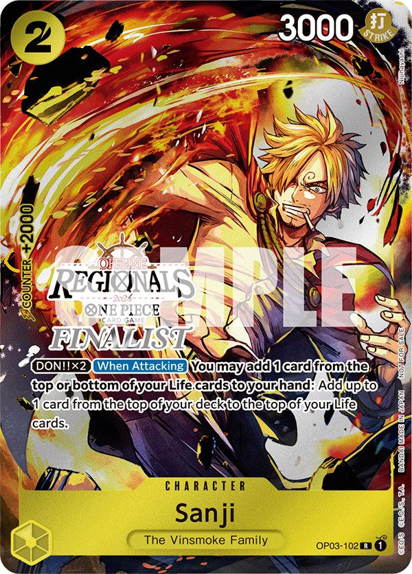 Sanji (Offline Regional 2024) [Finalist] [One Piece Promotion Cards] | A1Comics