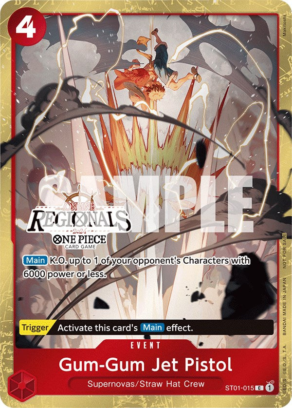 Gum-Gum Jet Pistol (Online Regional 2024) [Participant] [One Piece Promotion Cards] | A1Comics