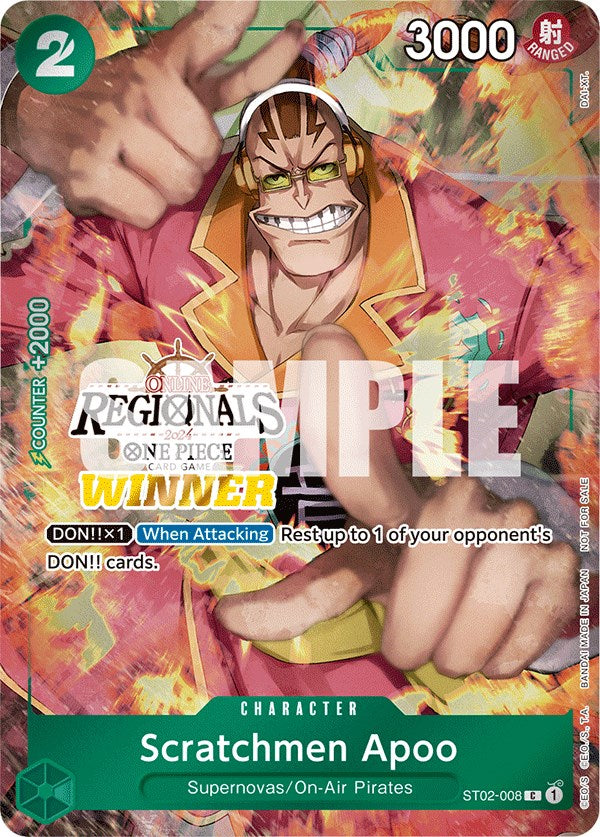 Scratchmen Apoo (Online Regional 2024) [Winner] [One Piece Promotion Cards] | A1Comics