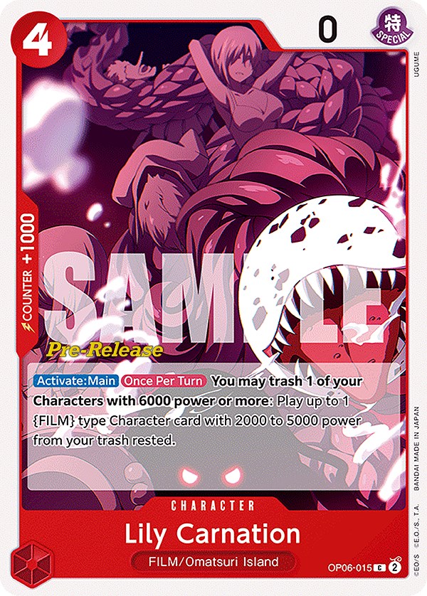 Lily Carnation [Wings of the Captain Pre-Release Cards] | A1Comics