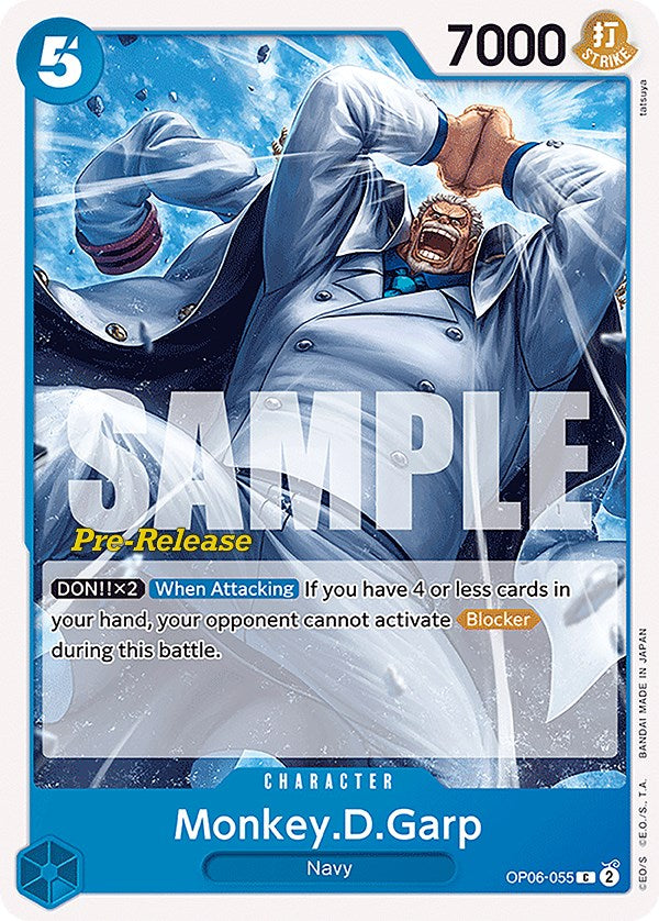 Monkey.D.Garp [Wings of the Captain Pre-Release Cards] | A1Comics