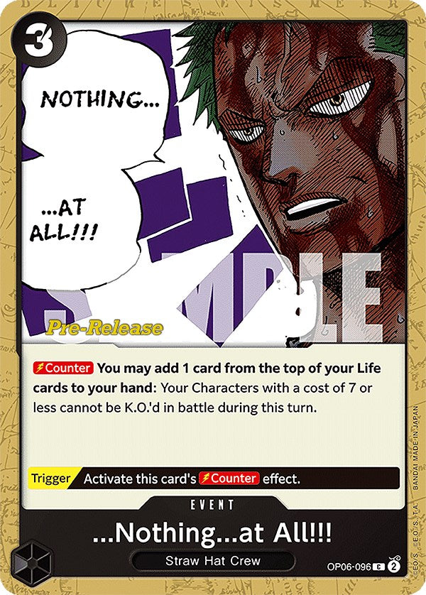 ...Nothing...at All!!! [Wings of the Captain Pre-Release Cards] | A1Comics