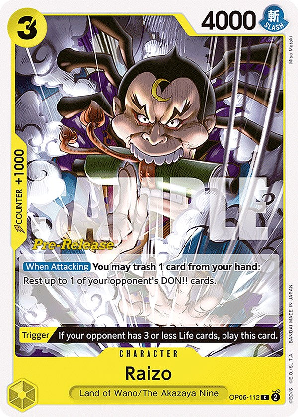 Raizo [Wings of the Captain Pre-Release Cards] | A1Comics