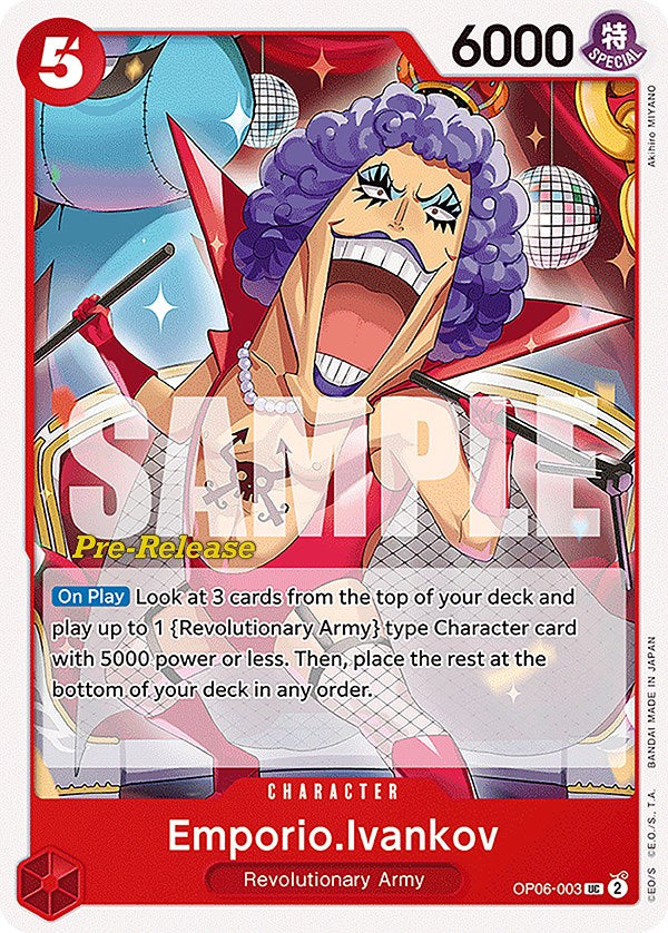 Emporio.Ivankov [Wings of the Captain Pre-Release Cards] | A1Comics