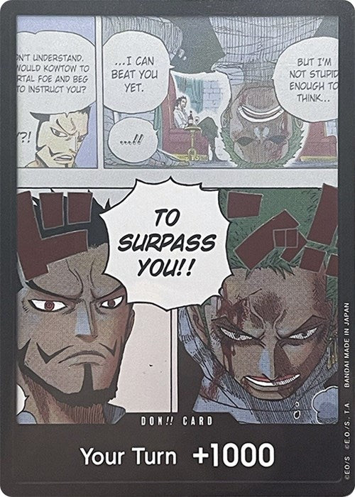 DON!! Card (Mihawk & Zoro) (Double Pack Set Vol. 3) [Wings of the Captain] | A1Comics