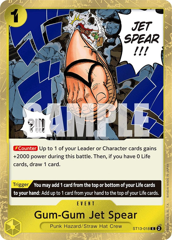 Gum-Gum Jet Spear [Ultra Deck: The Three Brothers] | A1Comics