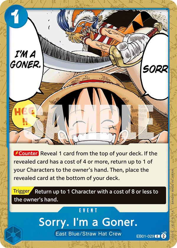 Sorry. I'm a Goner. [Extra Booster: Memorial Collection] | A1Comics