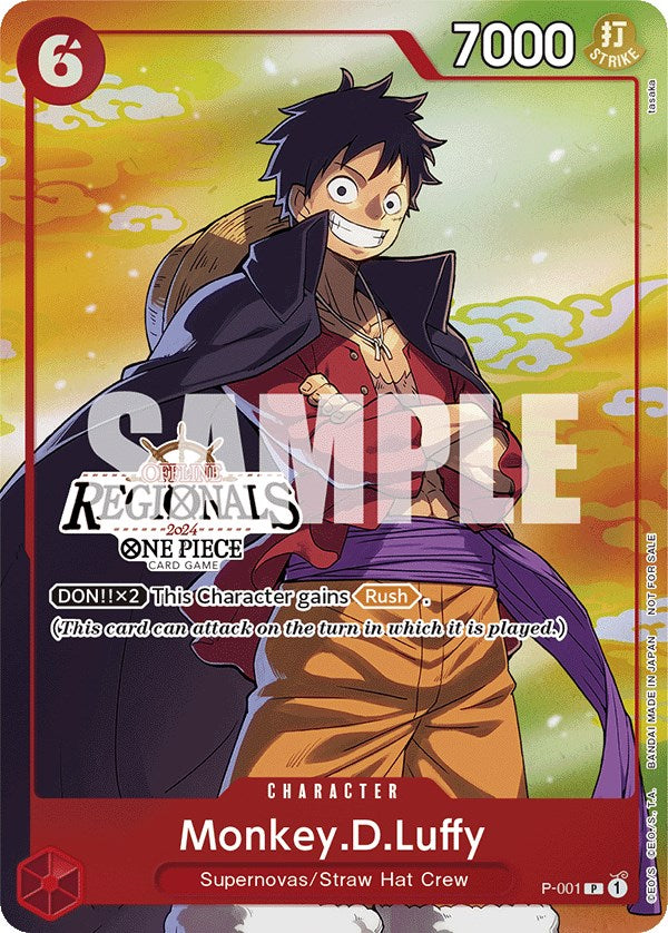 Monkey.D.Luffy (Offline Regional 2024 Vol. 2) [Participant] [One Piece Promotion Cards] | A1Comics