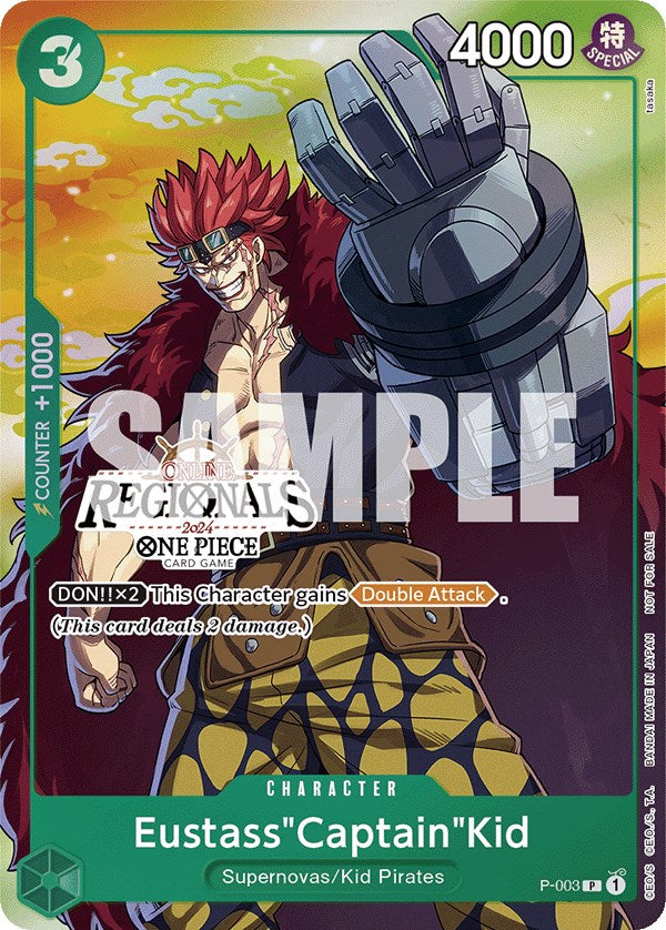 Eustass"Captain"Kid (Online Regional 2024 Vol. 2) [Participant] [One Piece Promotion Cards] | A1Comics