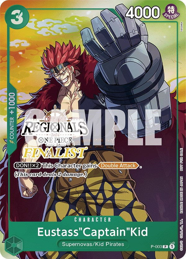 Eustass"Captain"Kid (Offline Regional 2024 Vol. 2) [Finalist] [One Piece Promotion Cards] | A1Comics