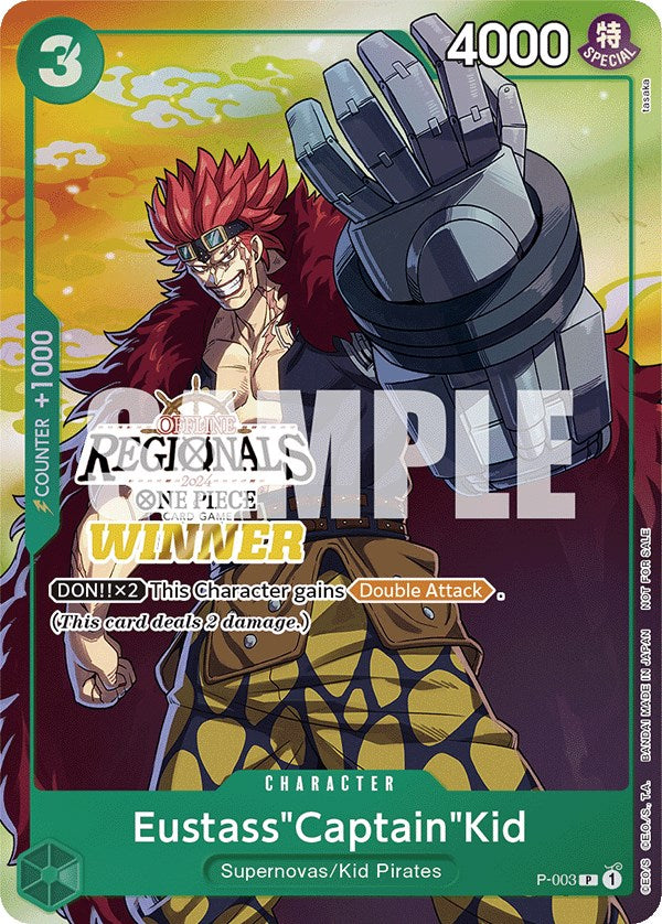 Eustass"Captain"Kid (Offline Regional 2024 Vol. 2) [Winner] [One Piece Promotion Cards] | A1Comics