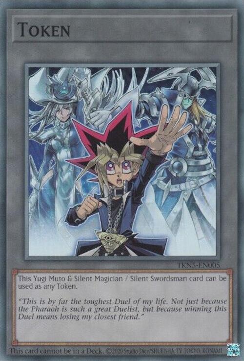 Token: Yugi Muto and Silent Magician and Silent Swordsman [TKN5-EN005] Super Rare | A1Comics