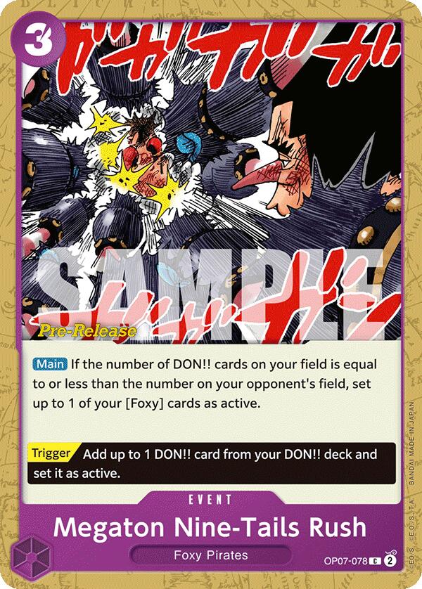 Megaton Nine-Tails Rush [500 Years in the Future Pre-Release Cards] | A1Comics