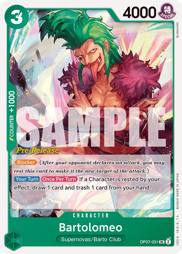 Bartolomeo [500 Years in the Future Pre-Release Cards] | A1Comics