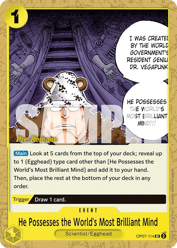 He Possesses the World's Most Brilliant Mind [500 Years in the Future Pre-Release Cards] | A1Comics