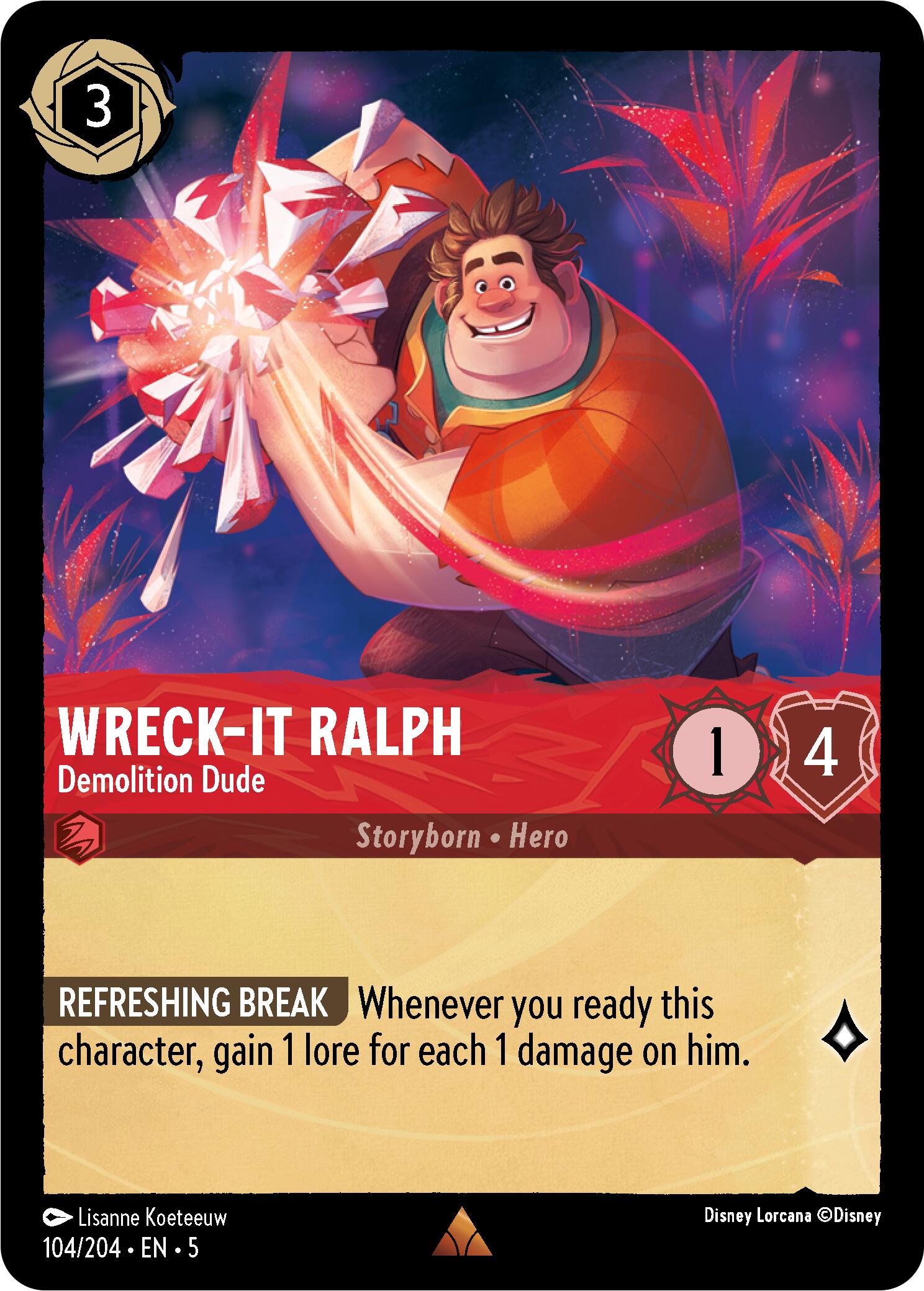 Wreck-It Ralph - Demolition Dude (104/204) [Shimmering Skies] | A1Comics