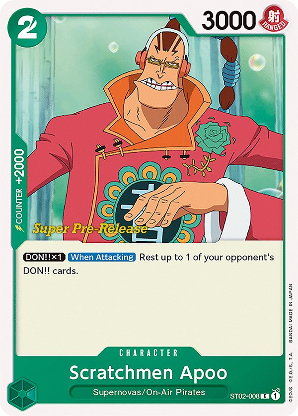 Scratchmen Apoo [Super Pre-Release Starter Deck: Worst Generation] | A1Comics