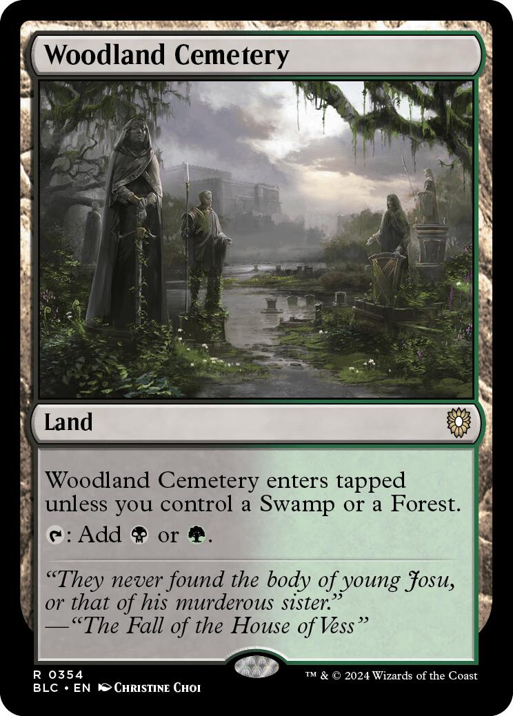 Woodland Cemetery [Bloomburrow Commander] | A1Comics