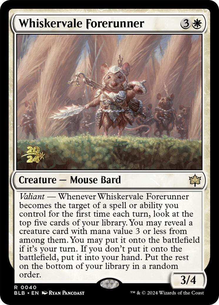 Whiskervale Forerunner [Bloomburrow Prerelease Promos] | A1Comics