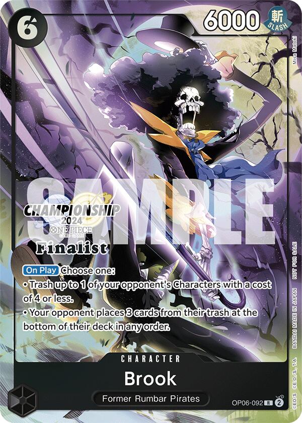 Brook (Championship 2024 Finalist Card Set) [One Piece Promotion Cards] | A1Comics