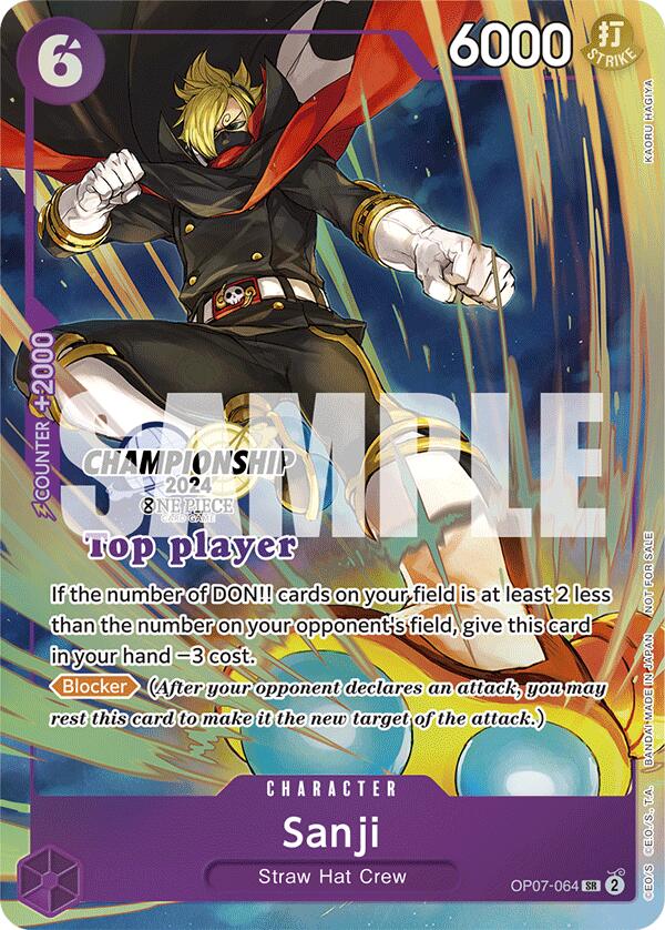 Sanji (Championship 2024 Top Player Pack) [One Piece Promotion Cards] | A1Comics