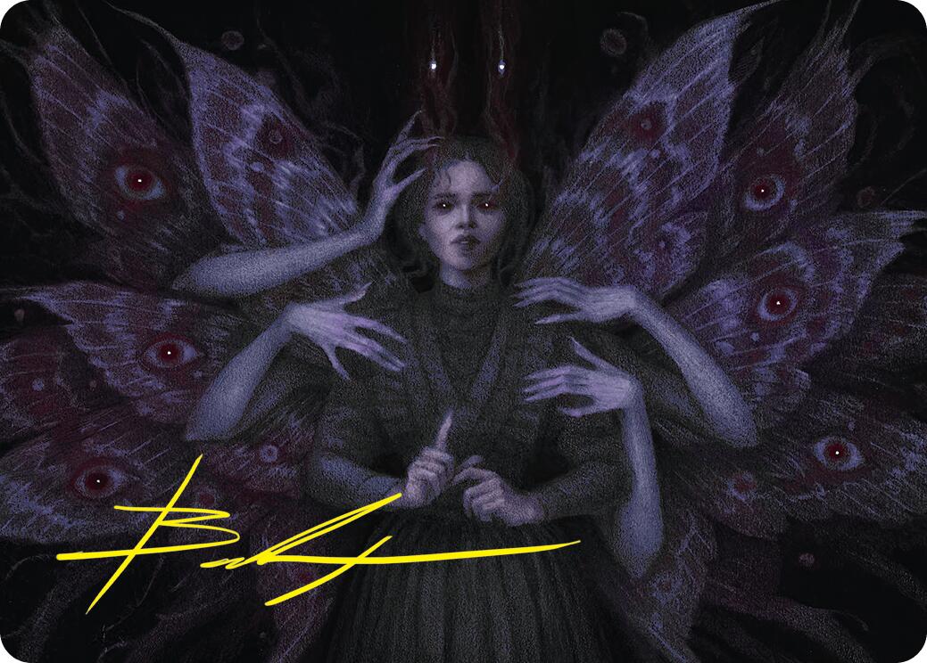 Demonic Counsel Art Card (7/54) (Gold-Stamped Signature) [Duskmourn: House of Horror Art Series] | A1Comics