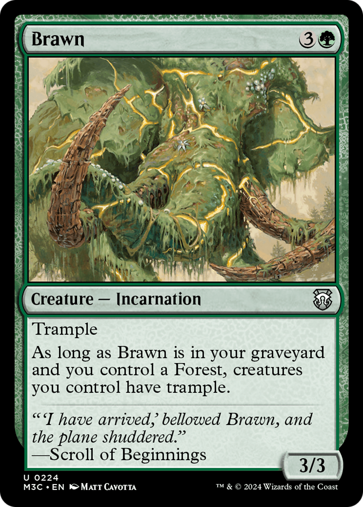 Brawn (Ripple Foil) [Modern Horizons 3 Commander] | A1Comics