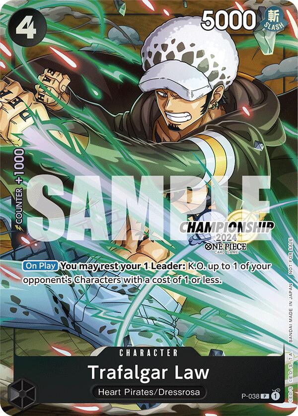 Trafalgar Law (P-038) (CS 2024 Event Pack Finalist) [One Piece Promotion Cards] | A1Comics