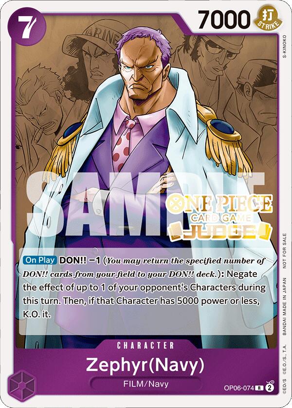 Zephyr (Navy) (Judge Pack Vol. 4) [One Piece Promotion Cards] | A1Comics